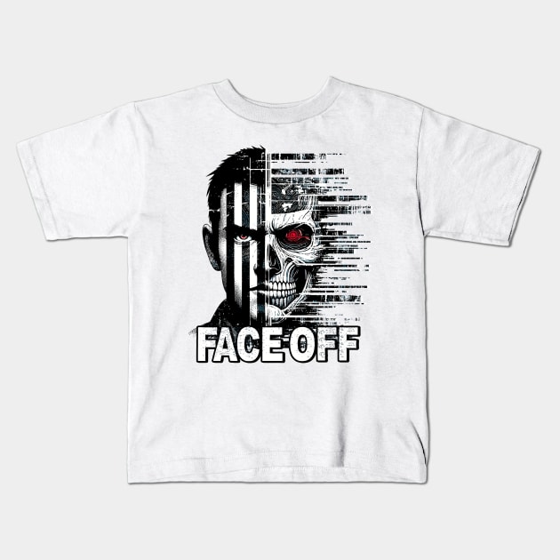 Face Off Kids T-Shirt by aswIDN